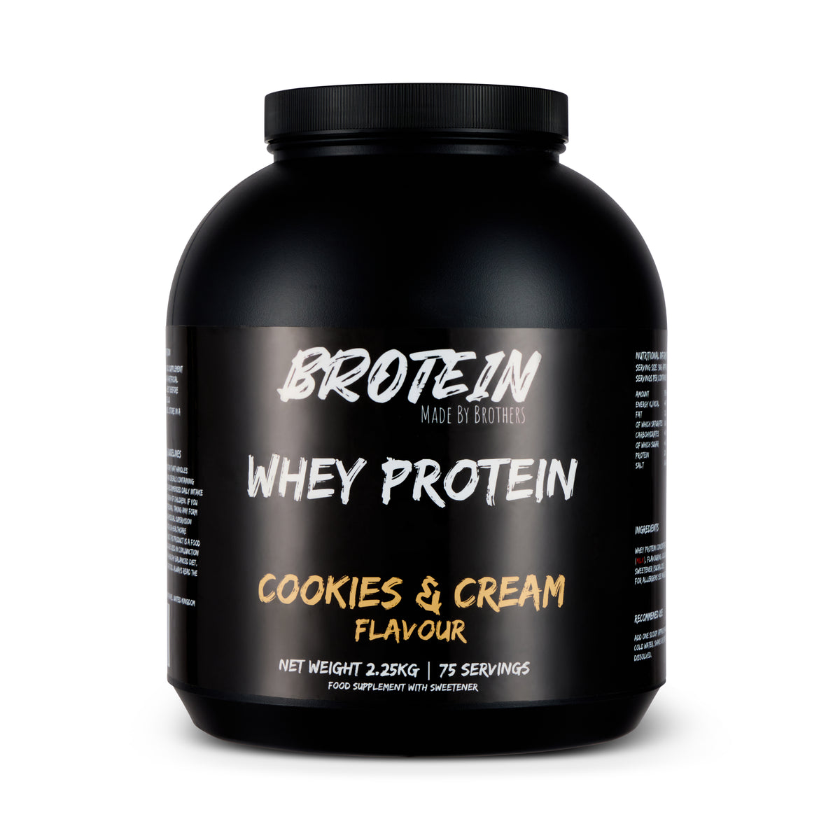 Cookies & Cream Whey Protein Powder 2.25kg