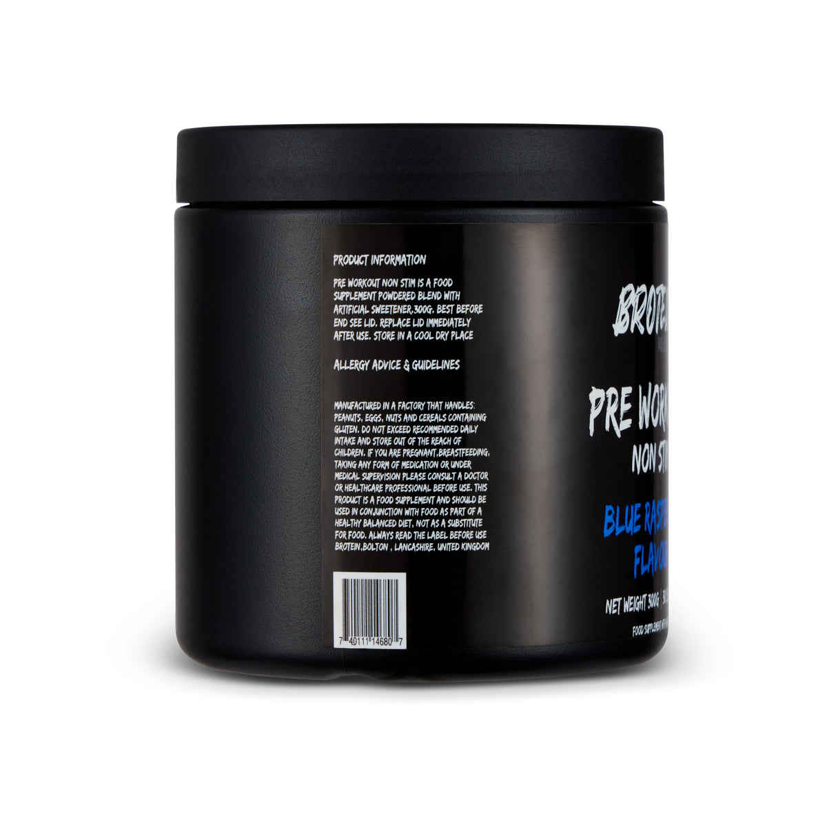 Non Stim Blue Raspberry Pre Workout 300g