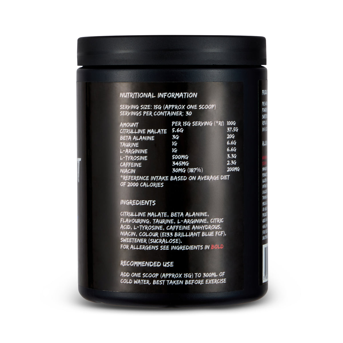 Blue Raspberry Pre-Workout Pro 450g